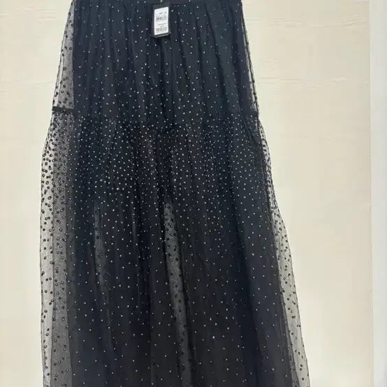 [BUNJANG] Maje Black Long Skirt with Pearl Detail - New / 마쥬 블랙  롱 스커트 펄 디테일/새상품