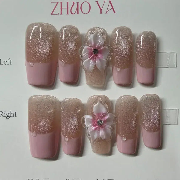 [BUNJANG] Custom Nail Tips - Size L (Length 2.5) / 네일팁 판매 길이 2.5 사이즈 L (120)