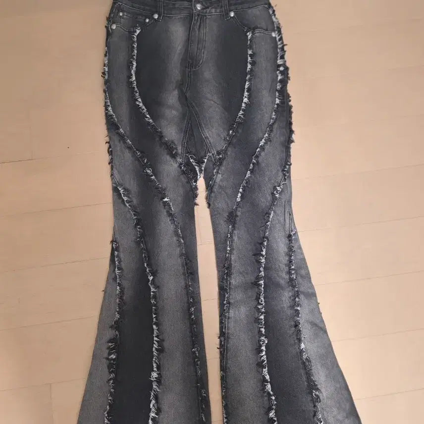 [BUNJANG] Badblood Flare Denim Pants Black L / 배드블러드 플레어 청바지 데님 팬츠 블랙 L