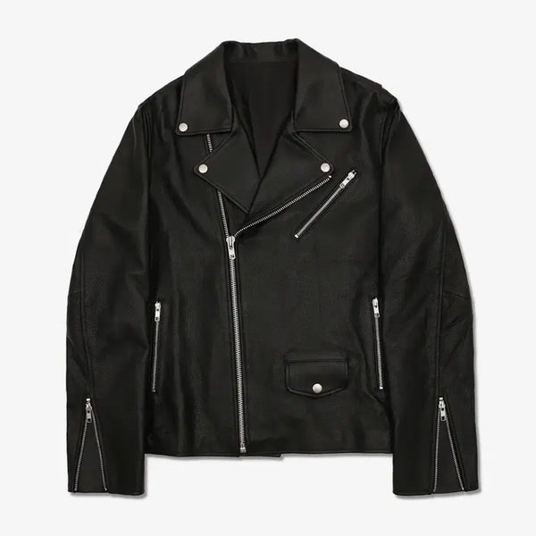 [BUNJANG] Sperone Real Leather Cowhide Rider Jacket / 스페로네 리얼레더 카우하이드 라이더 자켓