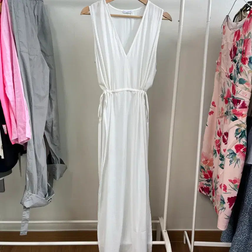 [BUNJANG] Zara White Cover-up Dress M / 자라 화이트 커버업 여성 m 원피스