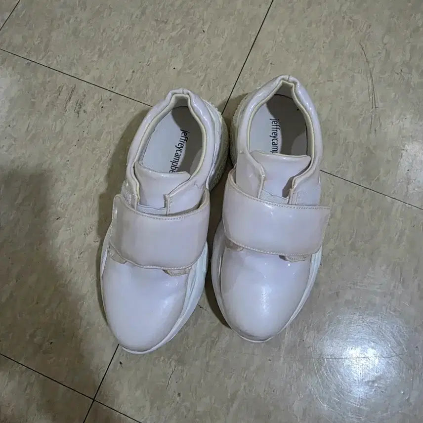 [BUNJANG] Jeffrey Campbell Payton White Sneakers / Jeffrey Campbell 제프리 캠벨 스니커즈 화이트 페이튼