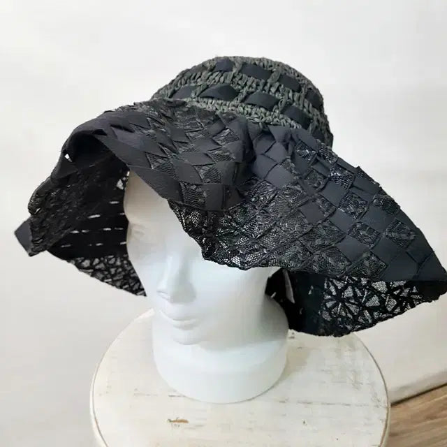 [BUNJANG] Paper Bucket Hat Black / 페이퍼 모자 블랙