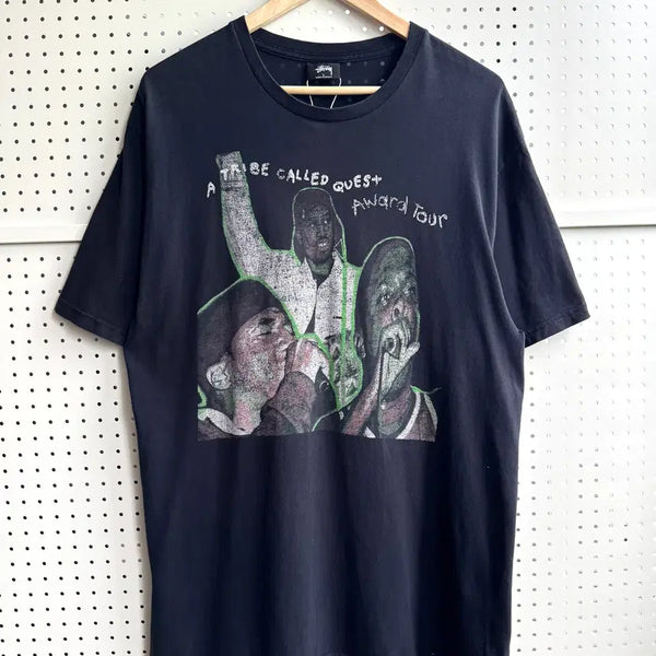 [BUNJANG] Stussy Tribe x A Tribe Called Quest Award Tour T-Shirt / 스투시 트라이브 콜드 퀘스트 어워드 투어 티