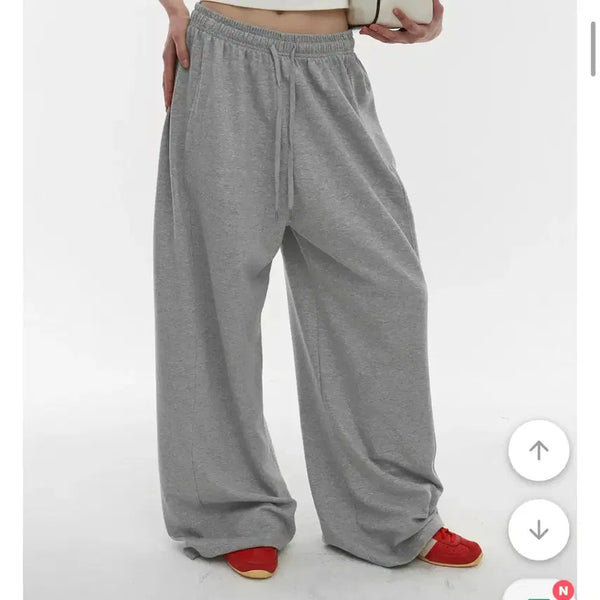 [BUNJANG] Black Up Air Sweat Wide Two-Way Banding Pants Mélange Gray / 블랙업 에어스웨트 와이드 투웨이 밴딩팬츠 멜란지그레이 m