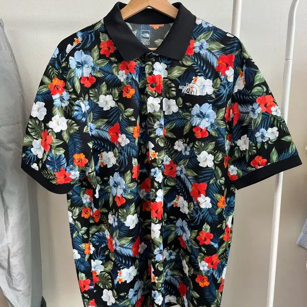 [BUNJANG] The North Face Flower Print Dry-Fit T-Shirt Men's XXL / 노스페이스 여름 플라워 드라이소재 남성 2xl xxl