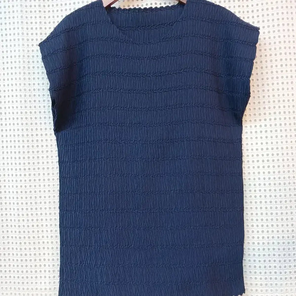 [BUNJANG] Pleated T-Shirt / 플리츠 티셔츠