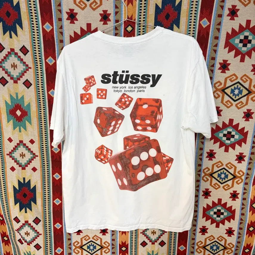 [BUNJANG] Stussy Dice Big Logo T-shirt - Medium / 스투시 다이스 빅로고 반팔티 M