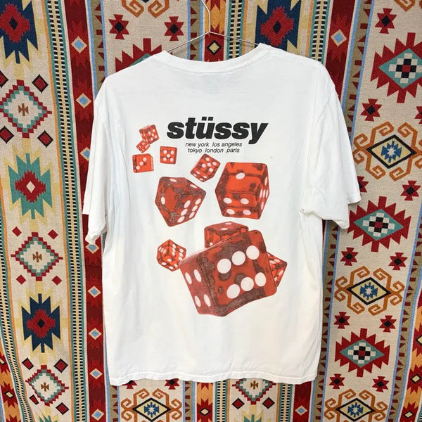 [BUNJANG] Stussy Dice Big Logo T-shirt - Medium / 스투시 다이스 빅로고 반팔티 M