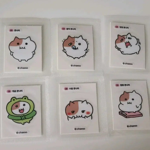 [BUNJANG] Jjonnyami Tteobuseal Sticker Set / 쫀냐미 띠부씰