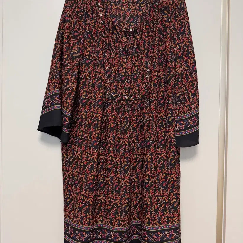 [BUNJANG] Forever 21 Bohemian Style Paisley Floral Print Dress M / 정품 포에버21 Forever21 플라워 플로럴 꽃무늬 페이즐리 반다나 패턴의 보헤미안 스타일 원피스 거의 새상품