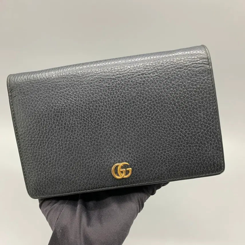 [BUNJANG] Gucci GG Marmont Mini Chain WOC Clutch Crossbody Bag 497985 Black / 267003297 구찌 GG 마몽 미니 체인 WOC 클러치 크로스백 497985 블랙