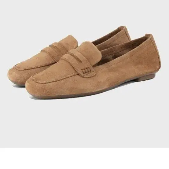 [BUNJANG] HEMA Camel Suede Loafers / 흐꺙 헤마 카멜