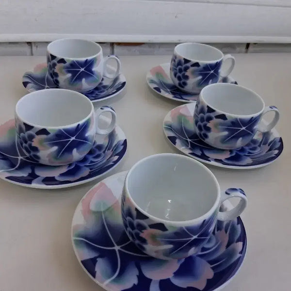 [BUNJANG] Vintage Miryang Ceramic Tea Cup Set / 빈티지 밀양도자기 찻잔 1세트