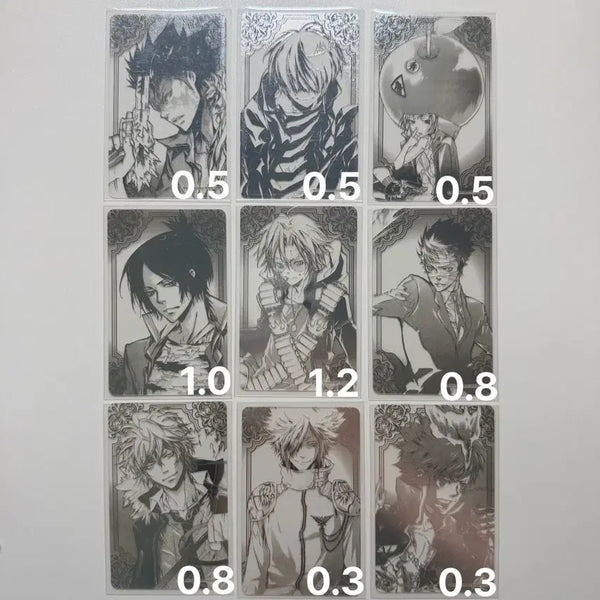 [BUNJANG] Katekyo Hitman Reborn! Original Art Clear Card Set - Gokudera, Mukuro, Dino, Yamamoto / 가정교사 히트맨 리본 가히리 원화 클리어 카드 고쿠데라 무쿠로 디노 야마모토