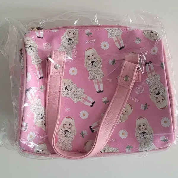 [BUNJANG] Cherrykoko Pink Pattern Tote Bag / 체리코코 핑크 패턴 토트백