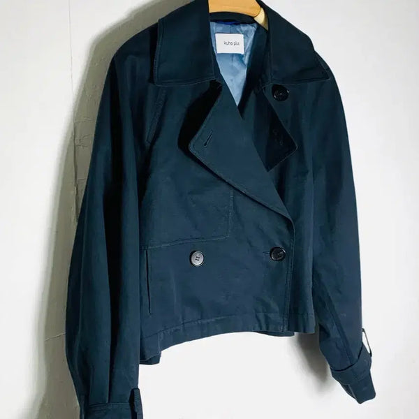 [BUNJANG] KUHO Plus Cropped Trench Jacket / 구호 자켓