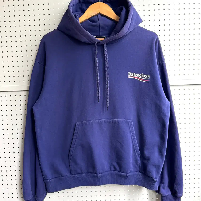 [BUNJANG] Balenciaga 18S/S Wave Logo Hoodie / 발렌시아가 18S/S 웨이브 로고 후디