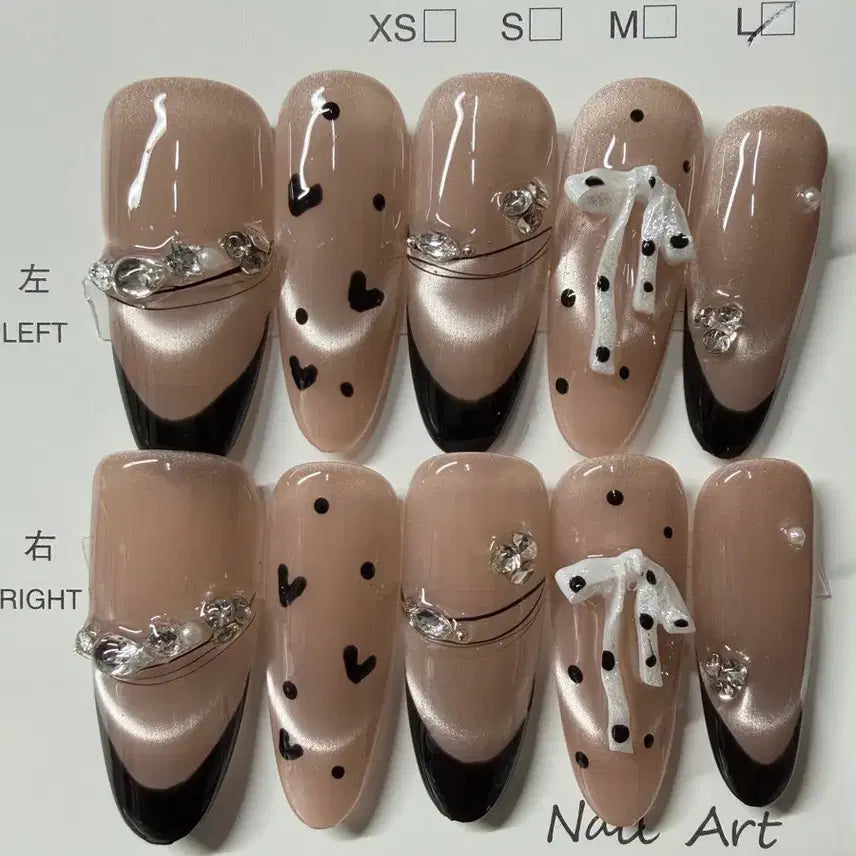 [BUNJANG] Swarovski Crystal Nail Tips Set / 네일팁 판매 길이 3 사이즈 L 스와팁 (122)