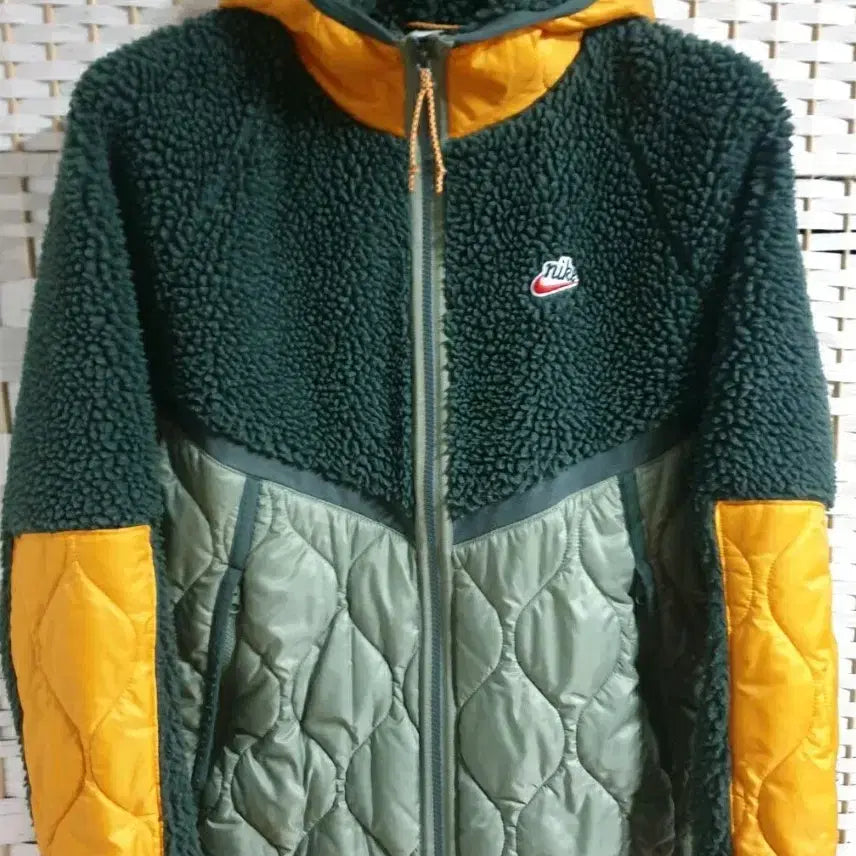 [BUNJANG] Nike NSW Heritage Sherpa Quilting Zip-Up Jacket (L) / [L/100] 나이키 NSW 헤리티지 셰르파 퀼팅 뽀그리 집업