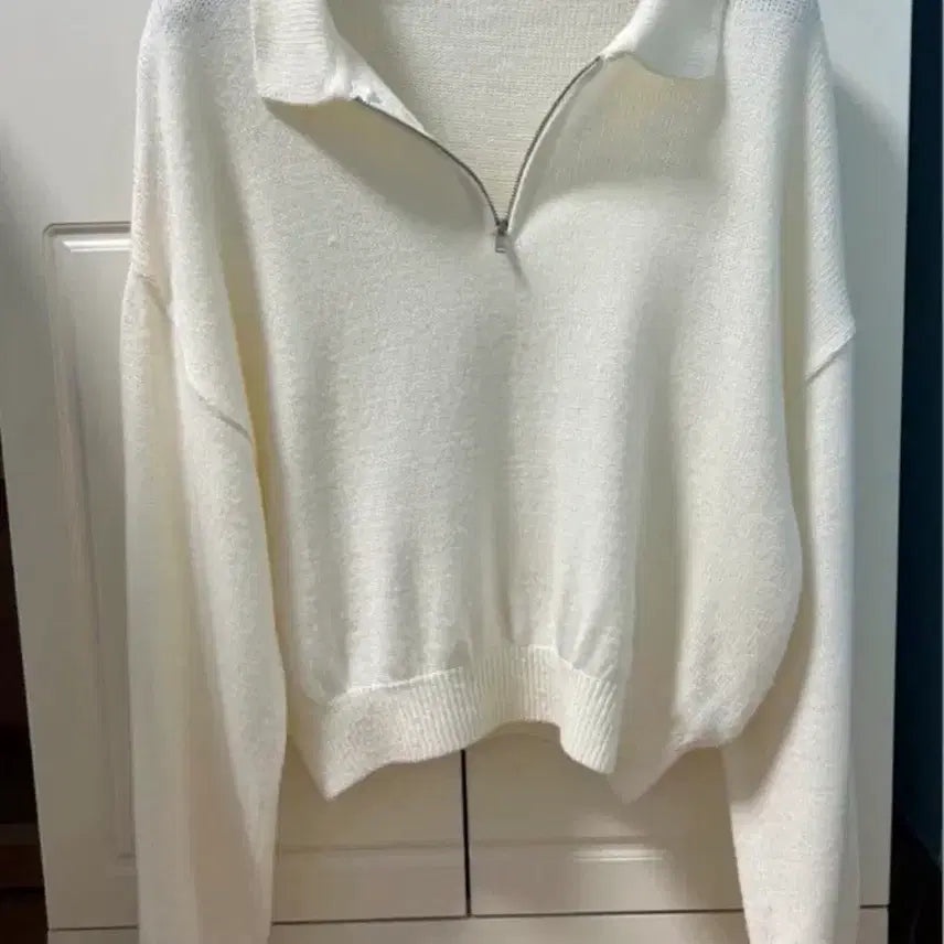 [BUNJANG] White Knit Top / 보세 하얀 옷 니트