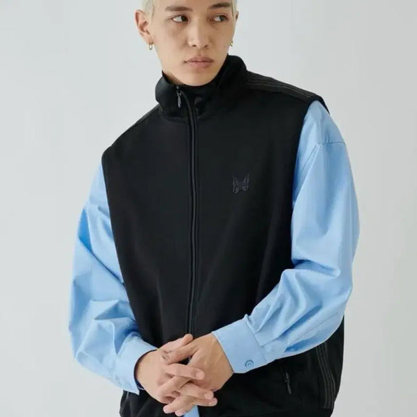 [BUNJANG] Needles x STUDIOUS Track No Sleeve Jacket Vest / 니들스 X STUDIOUS 트랙 노 슬리브 재킷 조끼 needles