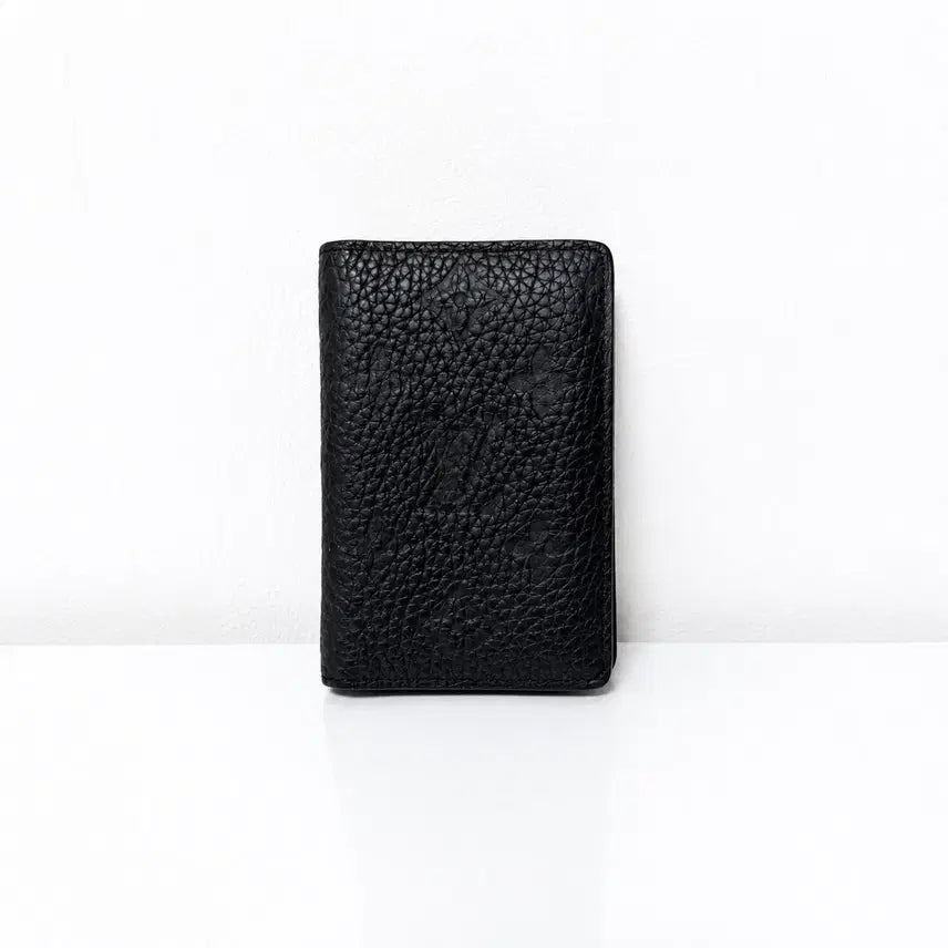 [BUNJANG] Louis Vuitton Monogram Taurillon Organizer Card Holder Black / { OS } 루이비통 모노그램 토뤼옹 오거나이저 카드지갑