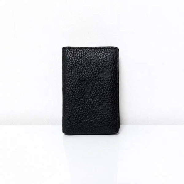[BUNJANG] Louis Vuitton Monogram Taurillon Organizer Card Holder Black / { OS } 루이비통 모노그램 토뤼옹 오거나이저 카드지갑