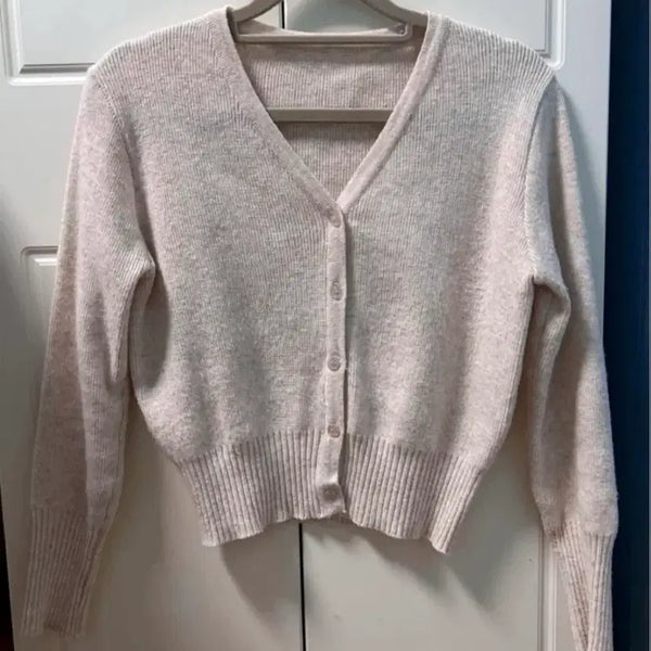 [BUNJANG] Pink Cardigan / 핑크 보세 가디건