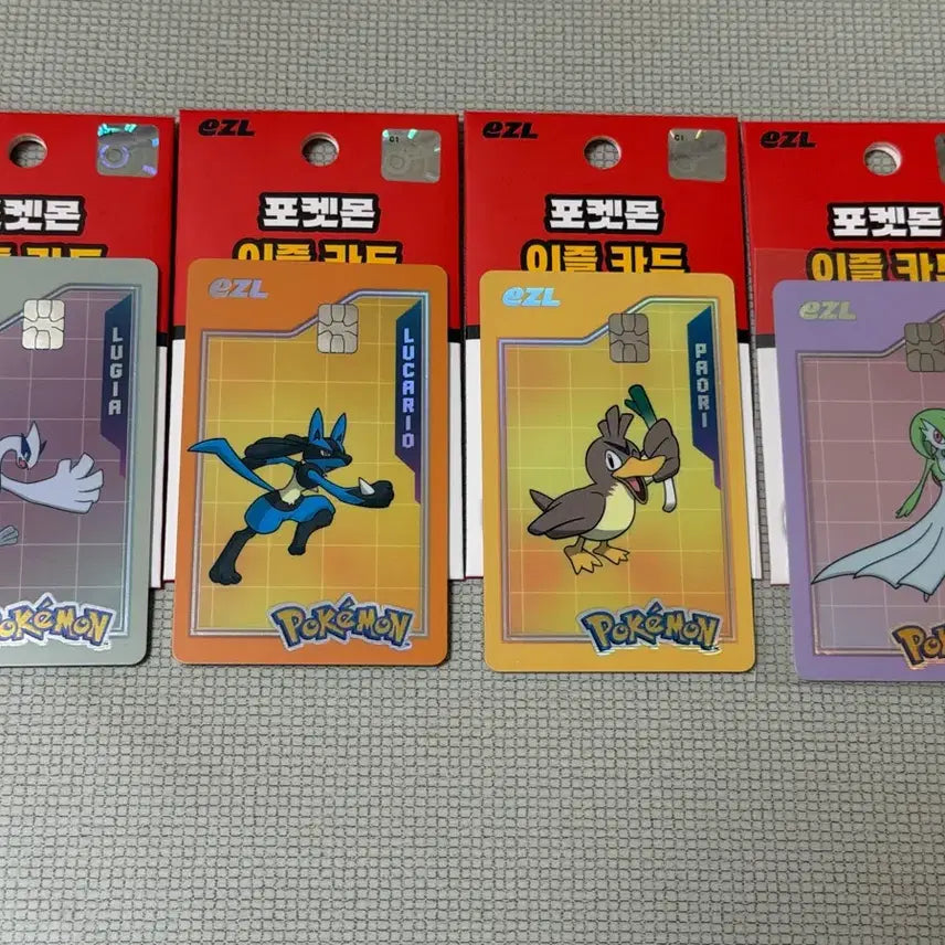 [BUNJANG] Izle Pokemon Transportation Card - Lugia, Lucario, Farfetch'd, Gardevoir / 이즐 포켓몬교통카드 루기아 루카리오 파오리 가디안 판매
