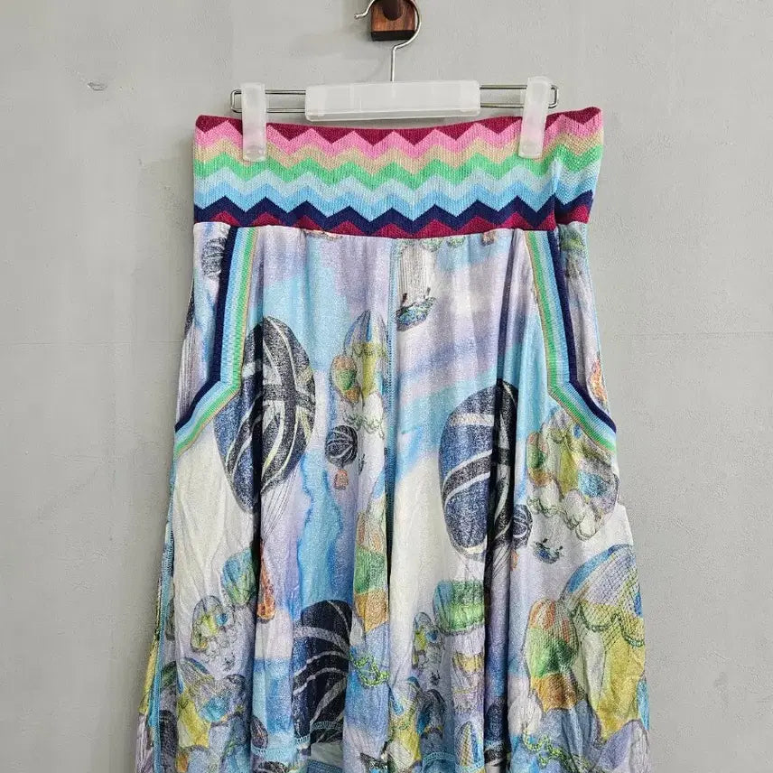 [BUNJANG] Oilly Pattern Summer Skirt (L) / Oilly 스커트 (L) 핫썸머 패턴