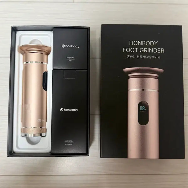 [BUNJANG] Honbody Rechargeable Electric Foot Callus Remover Rose Gold / 혼바디 무선 전동 발각질제거기