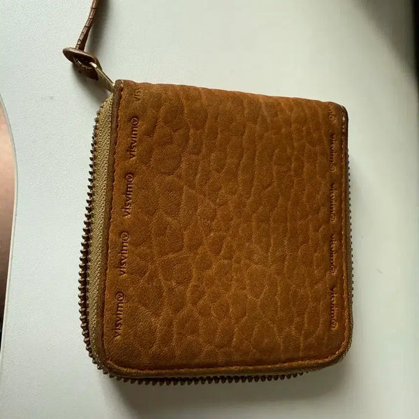 [BUNJANG] Bizbeam Mustard Suede Bi-fold Wallet / 비즈빔 지갑 머스타드 스웨이트 반지갑