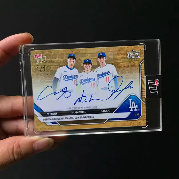 [BUNJANG] Handmade High-Quality Reprint MLB Dodgers Trio Card / 수제 고품질 리프린팅 MLB 다저스 3인방 카드