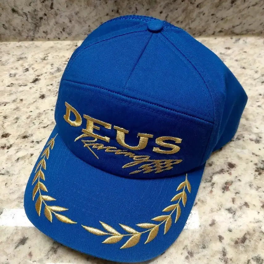 [BUNJANG] Deus Racing Cap Blue Hat / 데우스 레이싱 캡 블루 모자