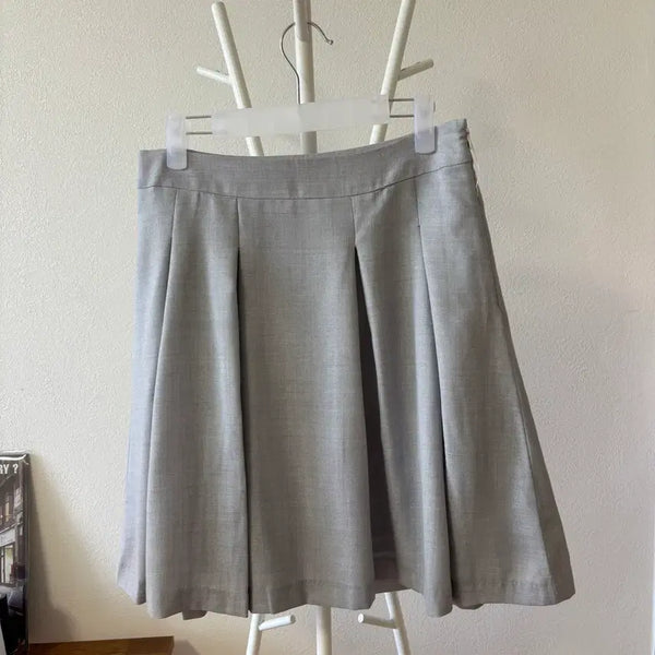 [BUNJANG] Light Grey Pleated Skirt / 라이트그레이 플리츠 스커트