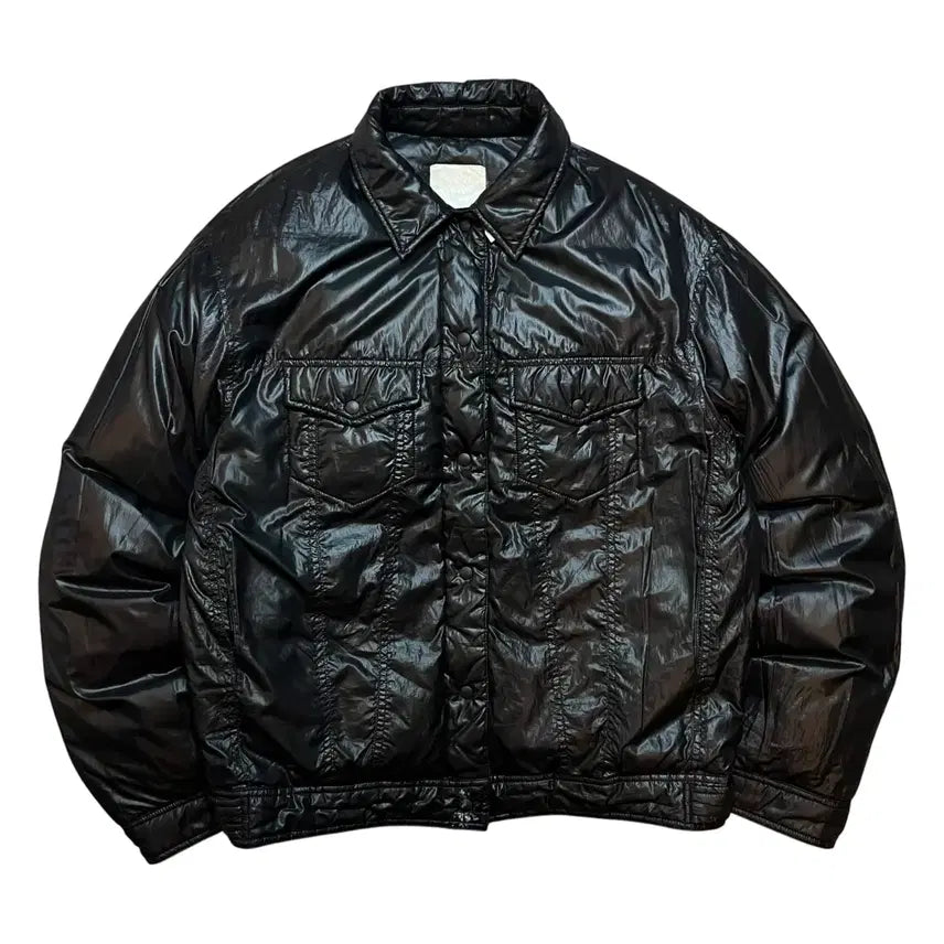 [BUNJANG] Standalone Goose Down Trucker Padded Jacket / 스탠드 얼론 구스다운 트러커 패디드 자켓