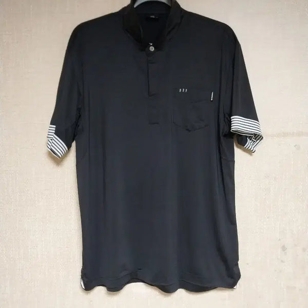 [BUNJANG] Beanpole Golf Black Short Sleeve Polo T-shirt (Size 105) / 빈폴골프/105) 블랙 반팔카라티