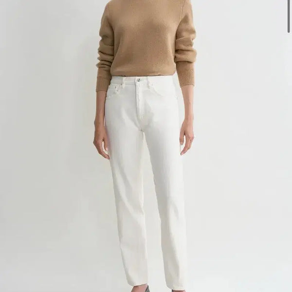 [BUNJANG] Totem Twist Seam Denim - Off White / 토템 트위스트 심 데님 - 오프화이트 (25-32)