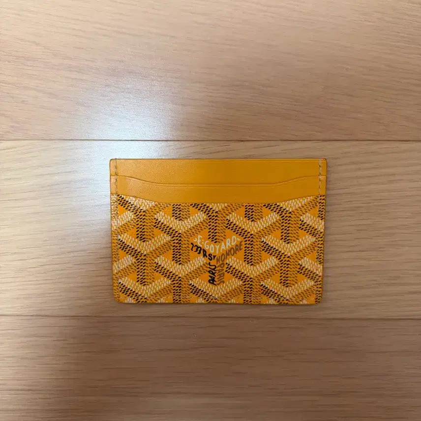 [BUNJANG] Goyard Saint Pierre Card Holder Yellow / 고야드 카드지갑
