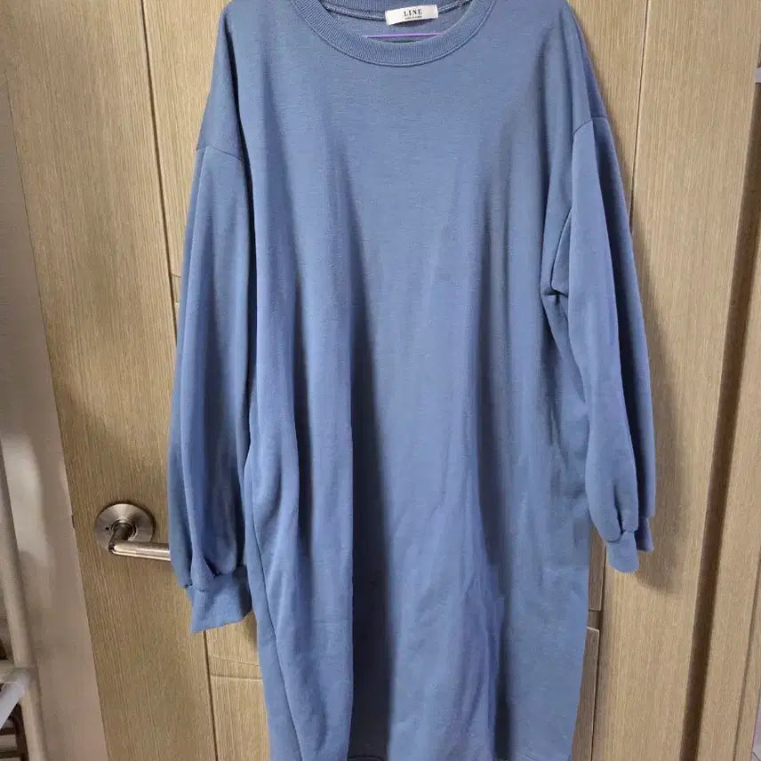 [BUNJANG] Plus Size Winter Long Sleeve Fleece Dress / 빅사이즈 겨울 기모 롱 긴팔 원피스