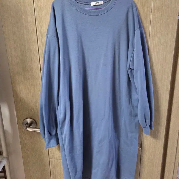 [BUNJANG] Plus Size Winter Long Sleeve Fleece Dress / 빅사이즈 겨울 기모 롱 긴팔 원피스