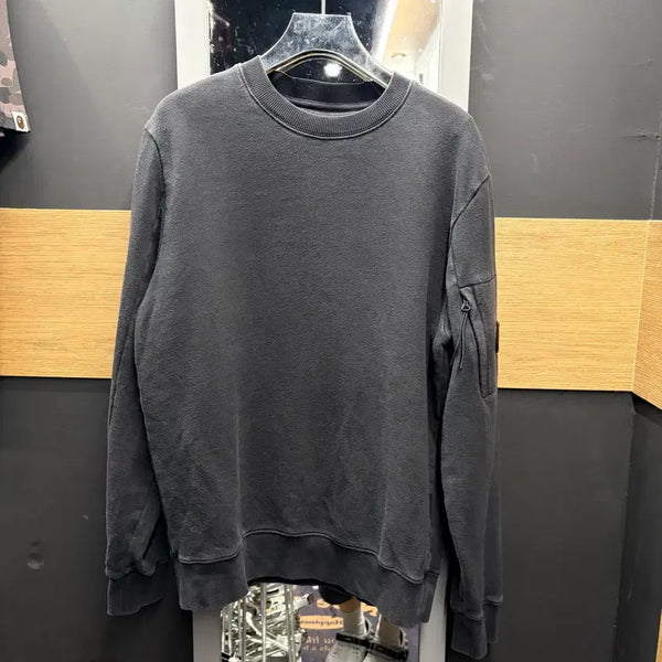 [BUNJANG] CP Company Lens Applique Black Sweatshirt / CP컴퍼니 렌즈와펜 블랙 맨투맨