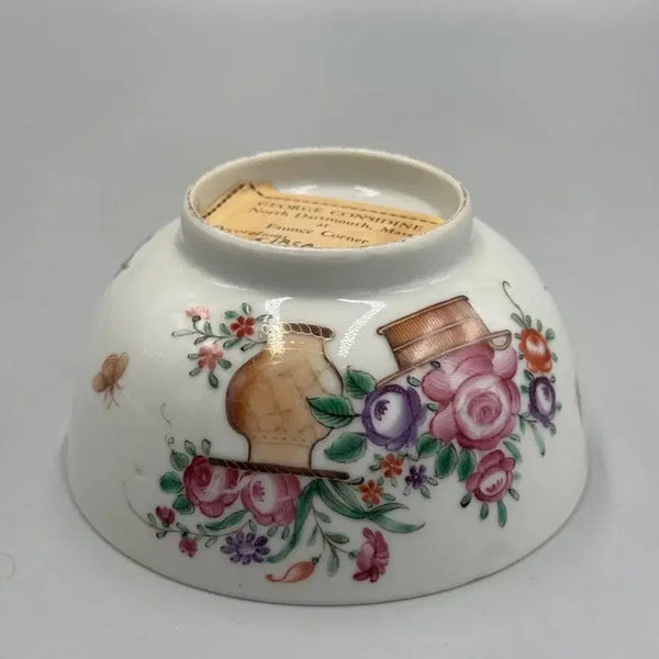 [BUNJANG] 18th Century Qianlong Period Chinese Export Porcelain Lowestoft Rose Medallion Small Bowl / [진품] 18세기 청대 건륭시기 광채 Lowestoft 주문 수출자기 화문 소완 중국도자기 골동품