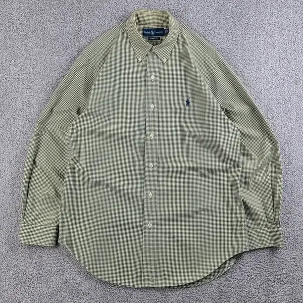[BUNJANG] Polo Ralph Lauren Khaki Check Shirt / 폴로랄프로렌 셔츠 ( M ) / 13086