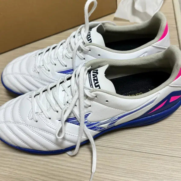 [BUNJANG] Mizuno Morelia Neo 4 Pro AS Turf Turquoise Soccer Cleats / 미즈노 모렐리아 네오 4 프로 AS 화이트 태너저 터콰이즈