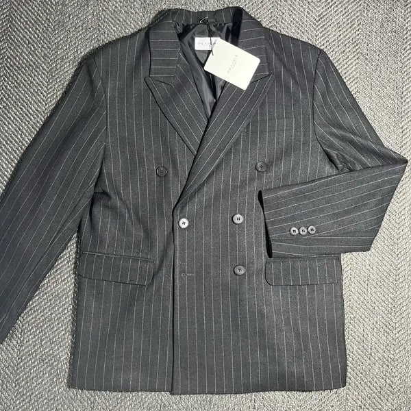 [BUNJANG] [M,M]PRAIRIE Stripe Double Blazer Setup / [M,M]PRAIRIE 프레리 스트라이프 더블 블레이저 셋업