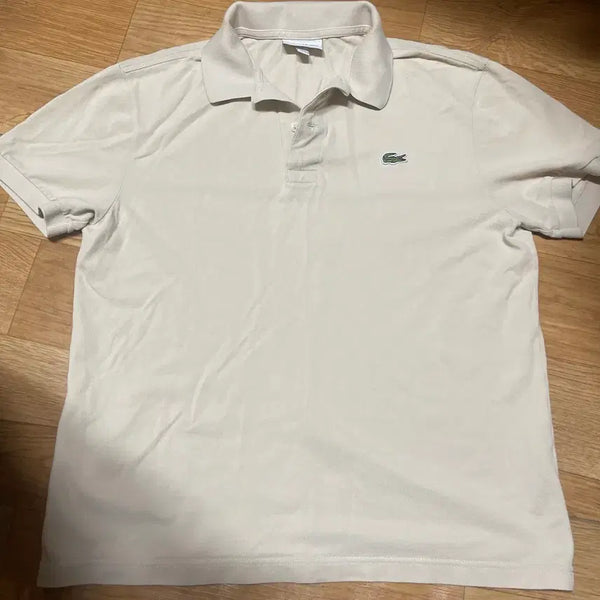 [BUNJANG] Lacoste French Regular Fit Polo Shirt Beige Size 100 (4) / 라코스테 카라티 프렌치레귤러핏 베이지 100사이즈 (4사이즈)