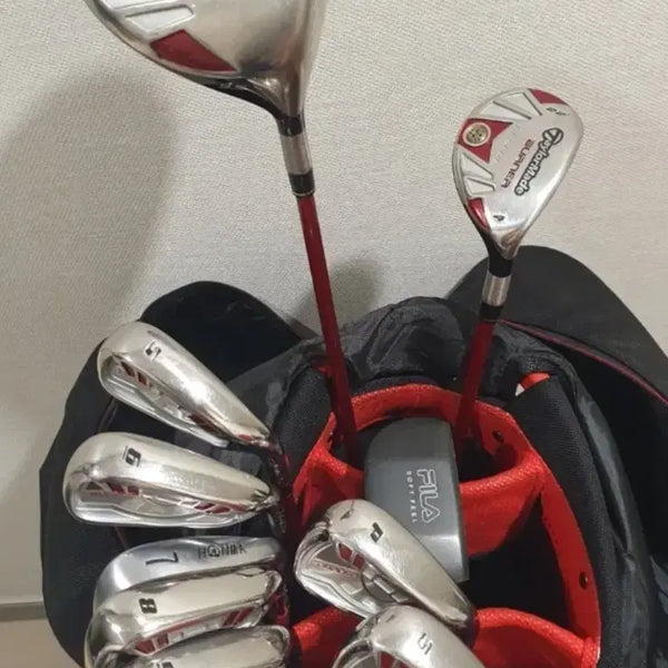 [BUNJANG] TaylorMade Burner HT Iron Set R Flex + Driver, Wood, Putter + Titleist Golf Bag - Full Set / 남성 테일러메이드 골프채 풀세트 팝니다