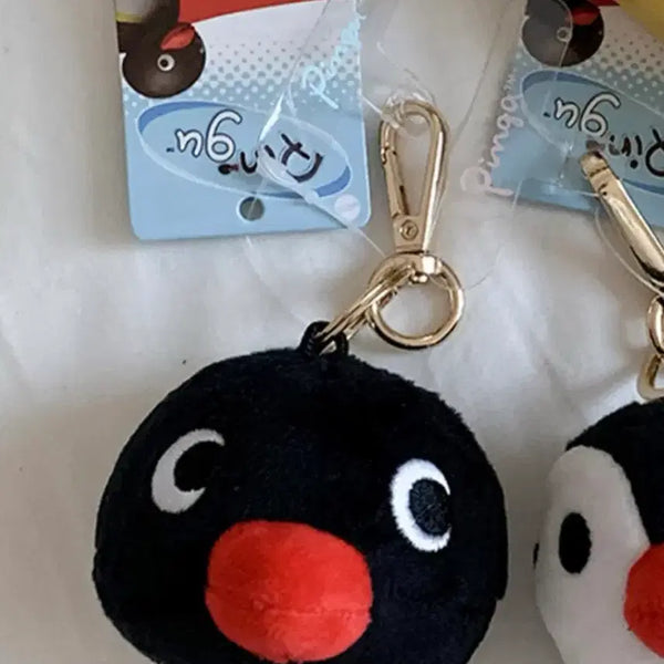 [BUNJANG] Pingu Face Mini Bag Charm / 새상품 정품 핑구 얼굴 멀티 미니 가방고리 펭귄